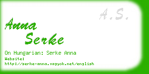 anna serke business card